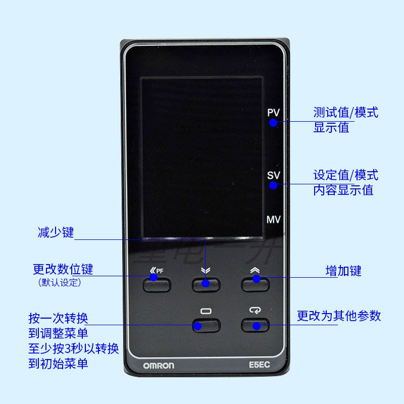 欧姆龙温控仪E5EC-QR2ASM/RR2ASM/QR2ADM/RR2ADM-800 802 804 808 - 图2