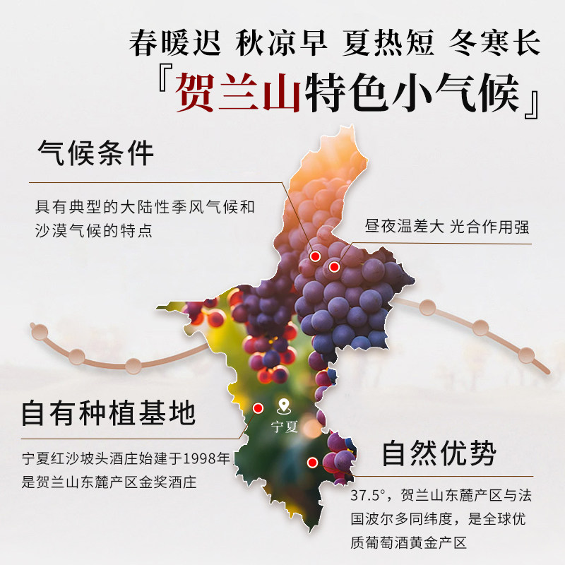 宁夏红贺兰山东麓产区经典赤霞珠干红葡萄酒188ml6瓶送精美外盒,淘宝优惠券,粉丝福利购,淘宝优惠卷