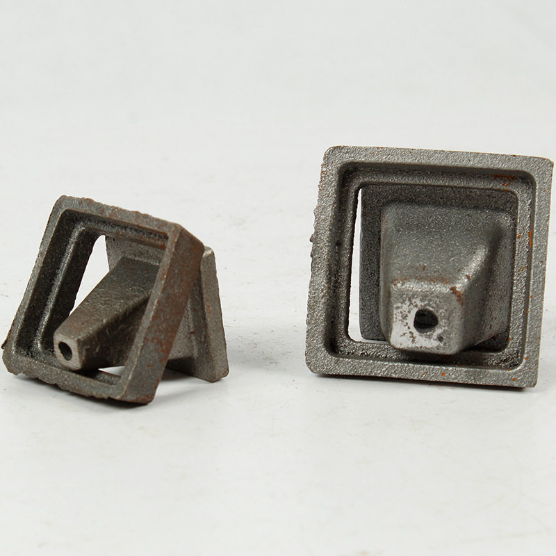40*40工位器具堆垛脚腕80*80方管套口定位块台车牵引拖钩挂钩配件