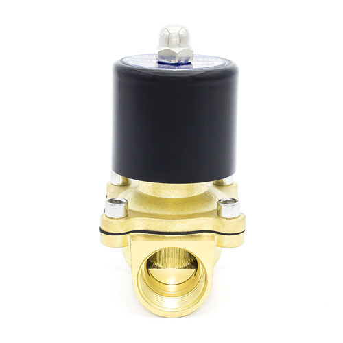 批欣盛常闭冷热水6分电磁阀2W-200-20通电开补水回水电磁阀AC220V - 图1