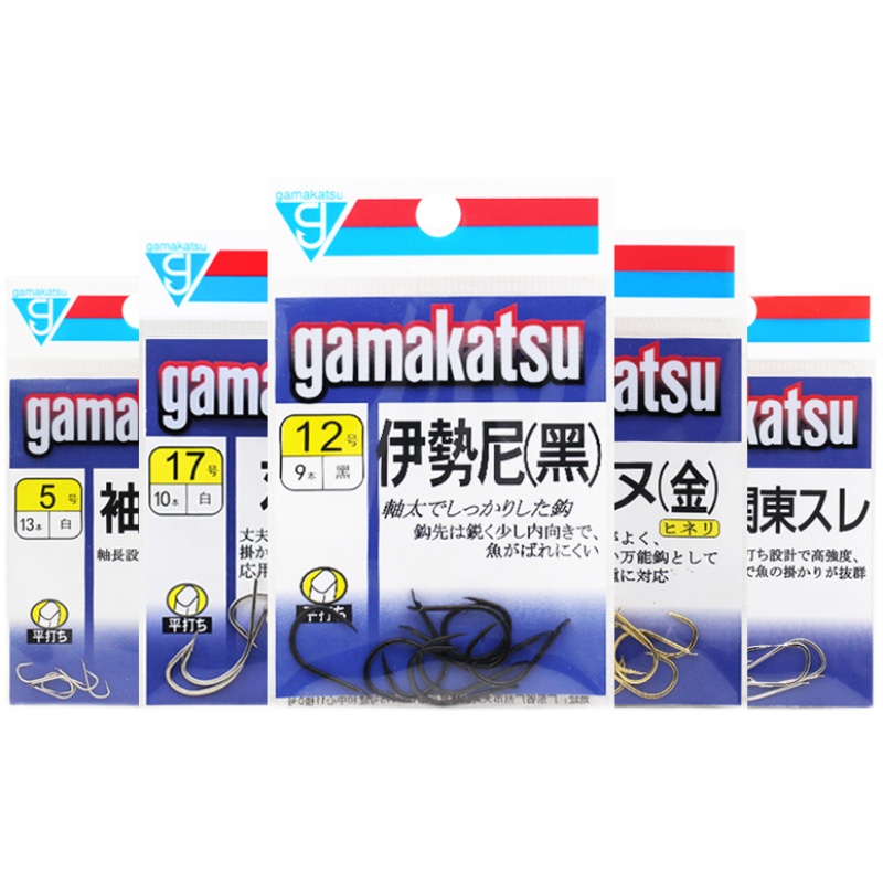 Gamakatsu 伽玛卡兹日本进口伊势尼鲫鱼钩有倒刺丸世千又白袖渔具 - 图3