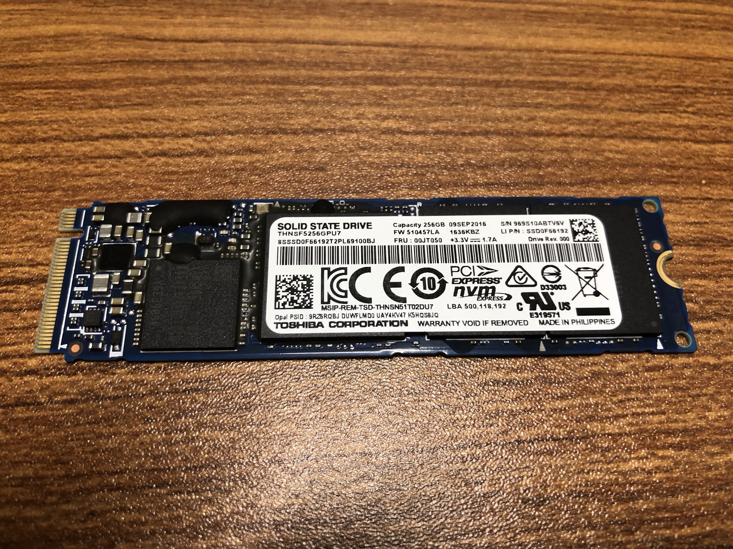 Xg3 256g mlc ssd nvme pcie m.2 东芝 凯侠 固态硬盘 笔记本电脑 - 图0