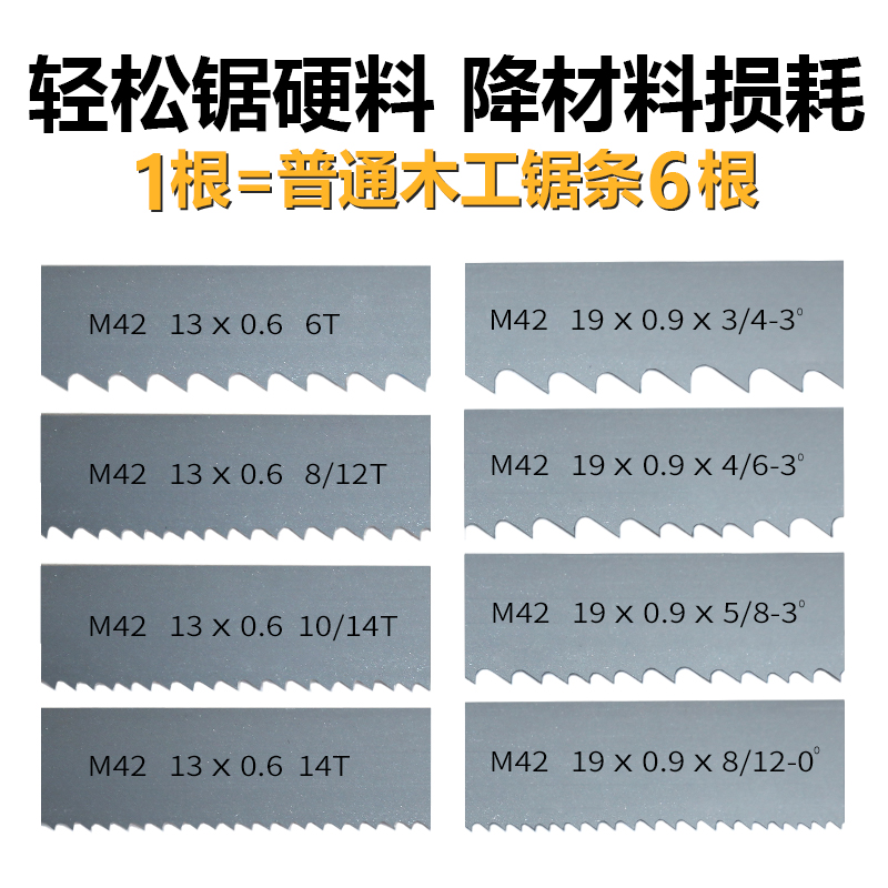 带锯条木工立式小型带锯机8寸9寸10寸切金属锯带宽19宽20据小锯条 - 图2