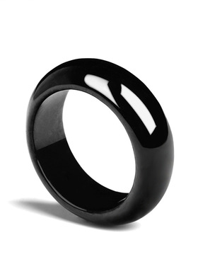 天然墨翠A货冰种玉石指环对戒