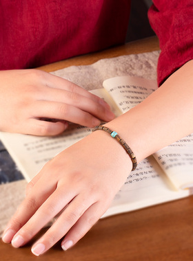 稀缺白奇楠沉香轻奢古风手串孤品