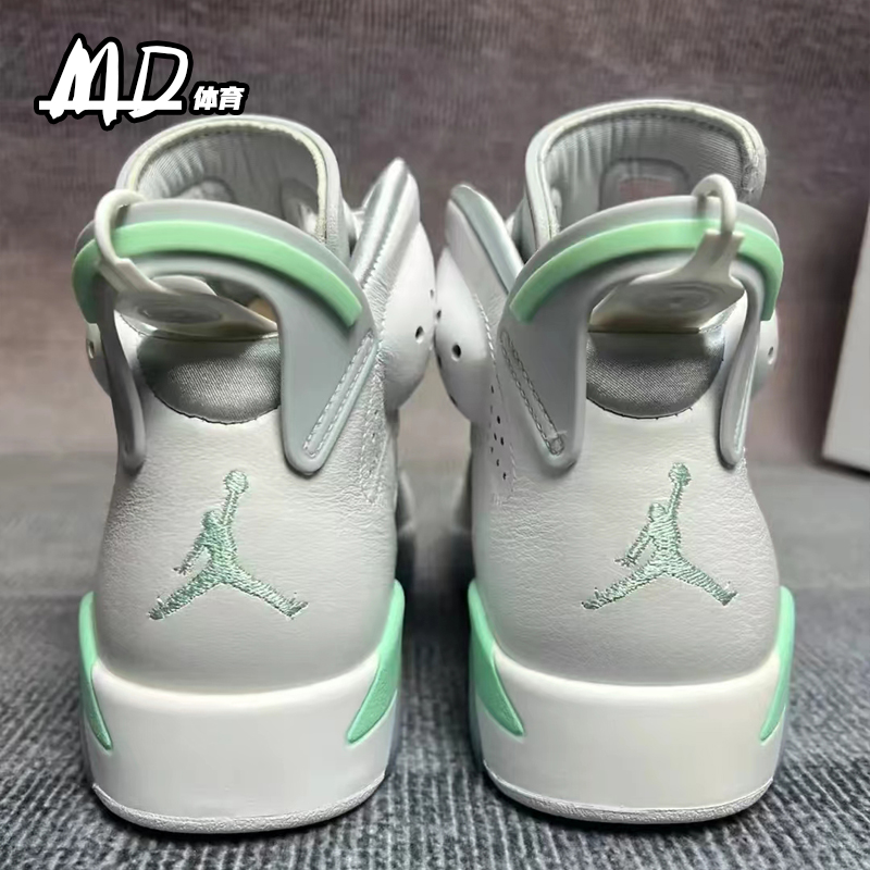 耐克NIKE AirJordan 6 AJ6薄荷泡沫女款高帮复古篮球鞋DQ4914-103