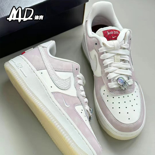 耐克NIKE Air Force 1 Low AF1空军一号米粉男女款板鞋FZ5066-111 - 图1