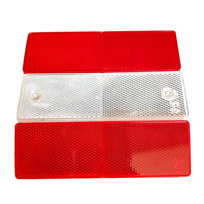 货车反光板塑料审车反射器红白车身反光标识年检反光块汽车反光贴 虎窝淘