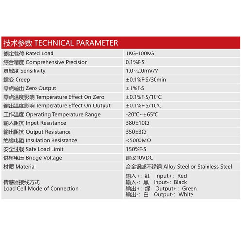 高精度称重传感器ZNLBM-VI型工业级不锈钢微型测力压力拉压力重量 - 图2