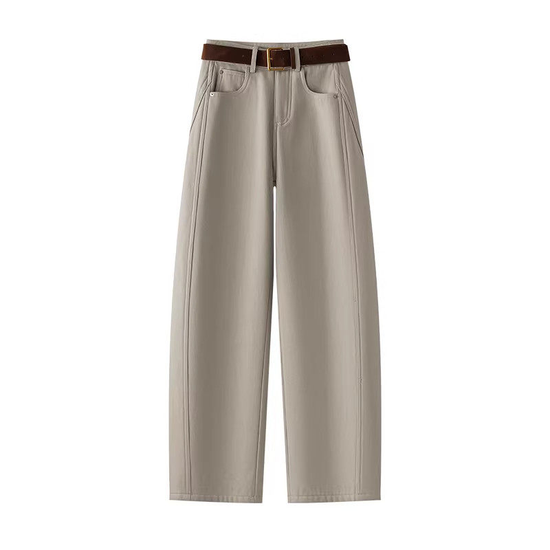 宽松牛仔裤女休闲裤2025新款秋冬季阔腿裤高腰香蕉裤显瘦弯刀裤子,淘宝优惠券,粉丝福利购,淘宝优惠卷