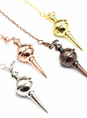 跨境饰品 铜制金属镀金灵摆吊坠古铜色灵摆灵锤