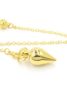 金属胖水滴圆锥灵摆吊坠配件摆锤饰品挂件跨境外贸