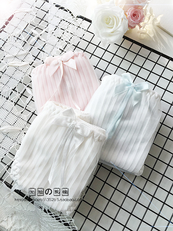 全店清仓 日系纯棉少女内裤三角裤胖次蝴蝶结小飞边纯色女式森系,淘宝优惠券,粉丝福利购,淘宝优惠卷