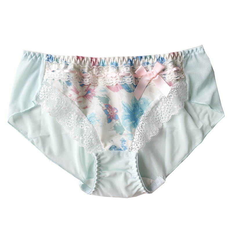 全店清仓 日单森女系蕾丝甜美网纱内裤少女无痕中腰三角裤纯棉裆,淘宝优惠券,粉丝福利购,淘宝优惠卷