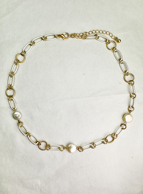 欧美外贸饰品珍珠项链手链巴洛克天然珍珠外贸原单女手链项链通勤