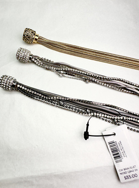 欧美外贸饰品品牌手链多层男女磁吸扣手链CC磁扣手链长度约18.5cm