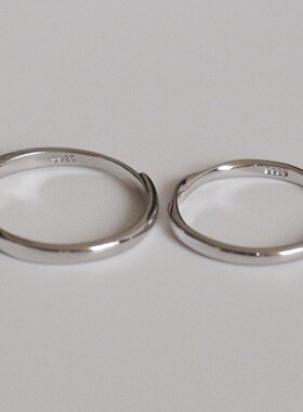 925纯银莫比乌斯开口情侣对戒