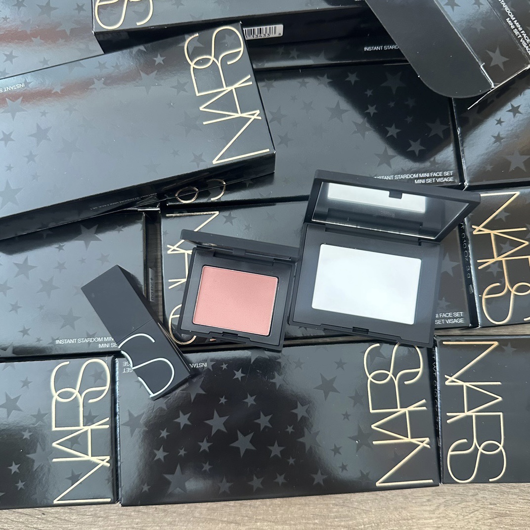 Nars/娜斯限定彩妆迷你三件套面部套装腮红蜜粉饼唇膏大白套盒-图3