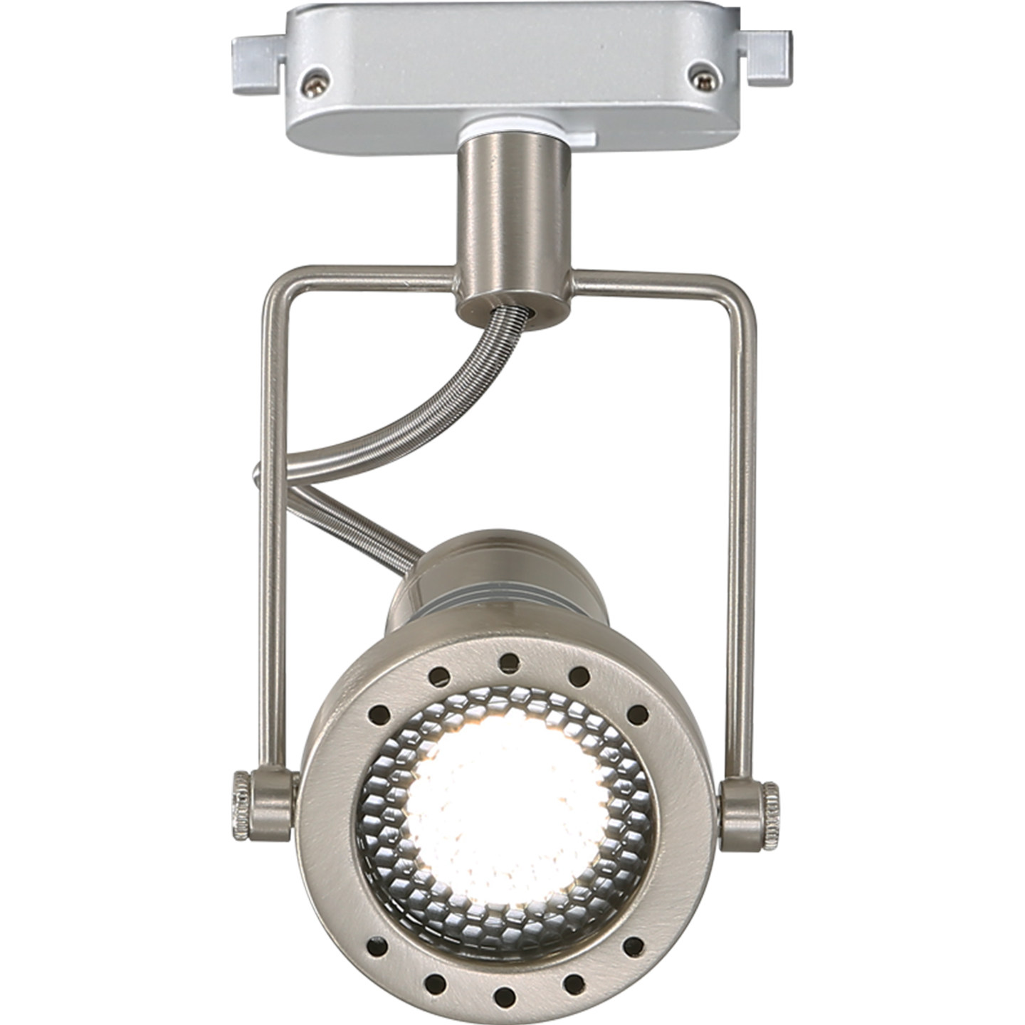 银色不锈钢轨道射灯家用客厅GU10接口 商用服装店铺防眩LED轨道灯,淘宝优惠券,粉丝福利购,淘宝优惠卷