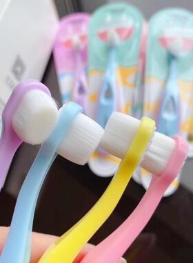 拍6支包邮 限时裸价柔软超细软万根细软毛儿童宝宝万毛牙刷男女宝