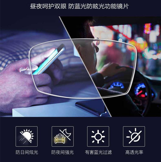 Genuine color-changing lenses ultra-thin anti-blue light color-changing lenses