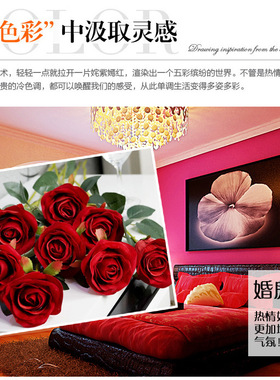 情人节绒布婚礼拍摄单支装饰花艺