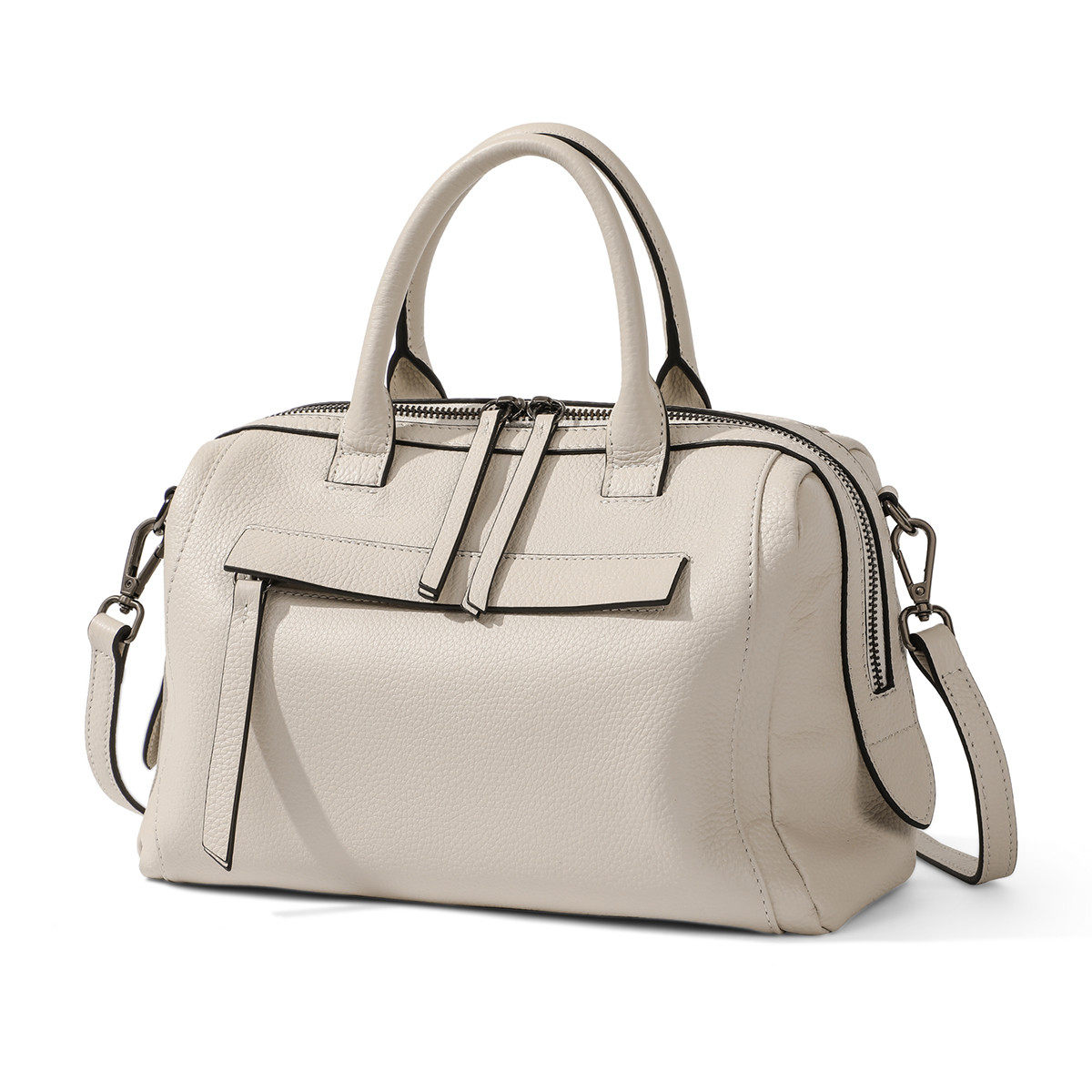 贝尔正品新升级头层牛皮手提包真皮女包包单肩包简约时尚大包3069,淘宝优惠券,粉丝福利购,淘宝优惠卷