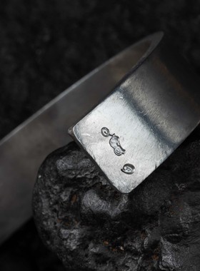 高山隆闪电手镯点金刻印宽款