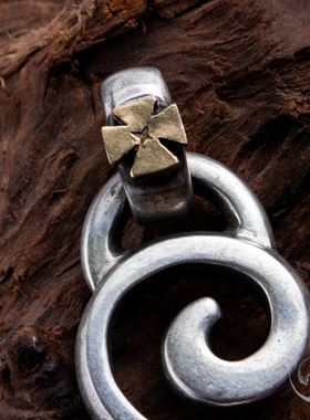 高山隆骷髅项链银饰吊坠国内现货