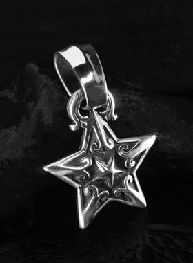 BillWallLeather骷髅鎏金吊坠