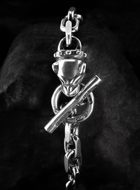 BillWallLeather兽头手链