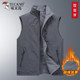Woodpecker autumn and winter men's polar fleece vest jacket