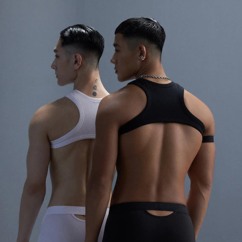 男士背心莫代尔棉夏季冰丝无袖内穿打底坎肩薄款速干运动健身跨栏 - 图3