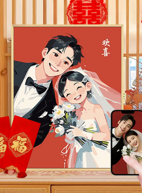 照片diy定制数字油画装饰挂画