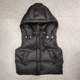 Reverse season children's down jacket vest boys and girls, girls, Korean version can remove the hat, thickened white duck down, wears a horse clip