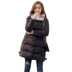 Áo khoác dạ kẻ sọc mới 2018 của Shim Shiman Jin phiên bản Hàn Quốc của áo khoác nữ ấm áp J18DY032 - Xuống áo khoác Xuống áo khoác