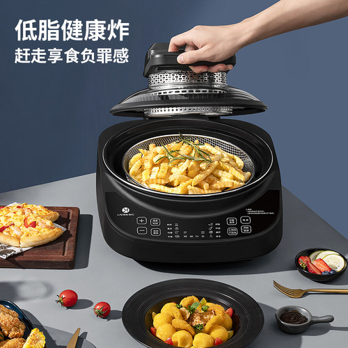 利仁空气炸锅多功能可视家用新款全自动电炸锅大容量官方旗舰店 - 图0