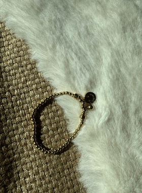 简约设计感笑脸圆珠钛钢手链女 实体店最后一件 先到先得