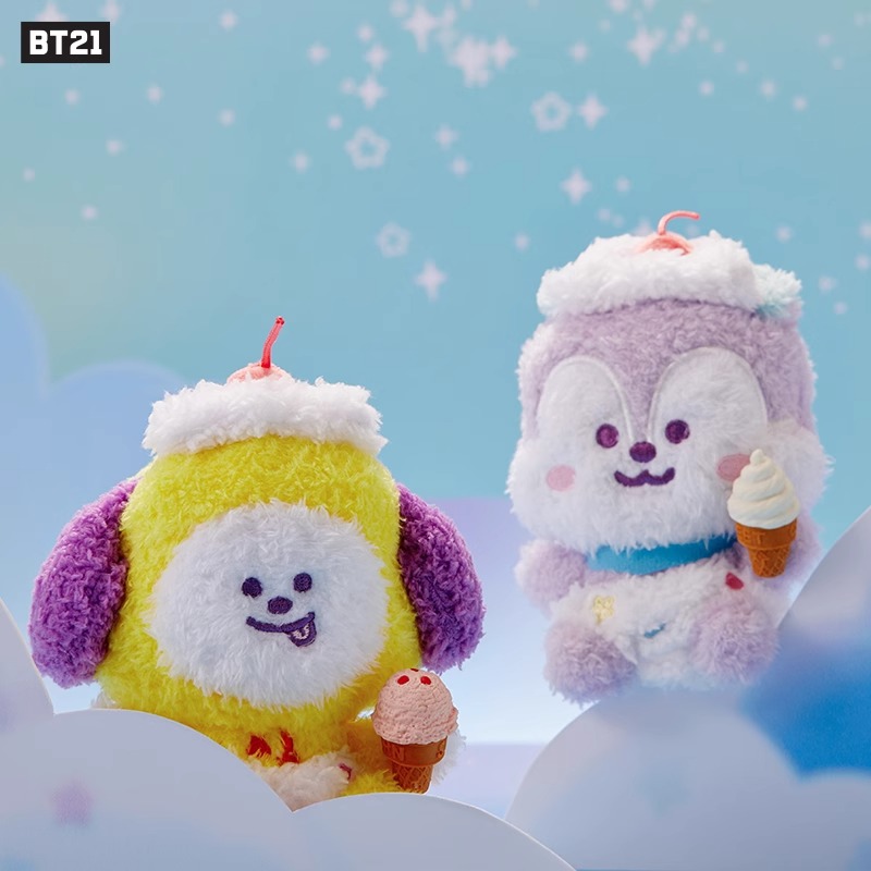 BT21防弹少年团On the Cloud系列毛绒公仔挂件玩偶挂饰卡通包挂 - 图1