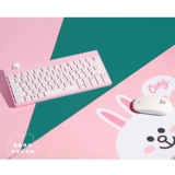 Корейская линия друзья бухую медведь беспроводная клавиатура настольная ноутбука S Тихий клавиатура Мини милая девушка