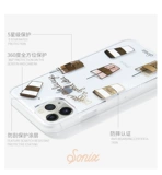 Apple, кофейный iPhone 11, мультяшный чехол для телефона, iphone, 12 pro max