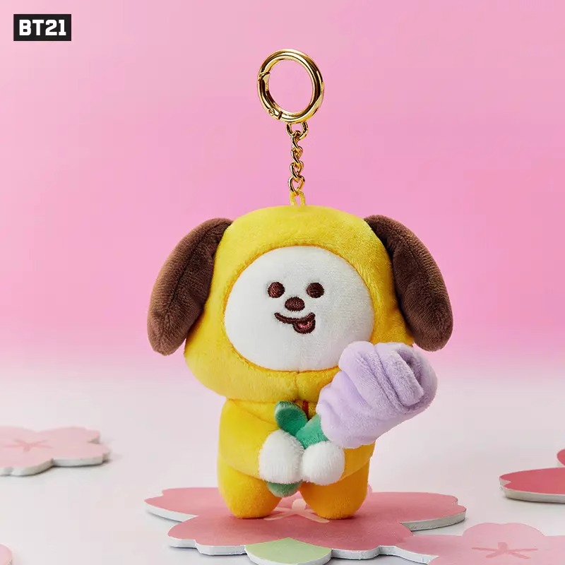 BT21 防弹少年团SPRING DAY系列毛绒公仔钥匙扣挂件玩偶包挂饰女 - 图2