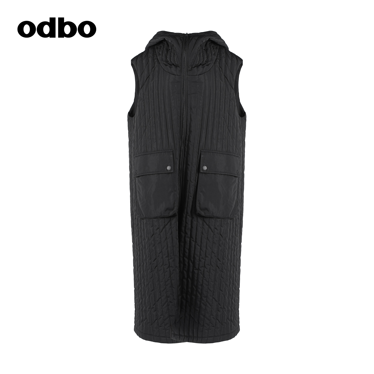 【商场同款】odbo/欧迪比欧冬季新款棉服女设计感小众背心