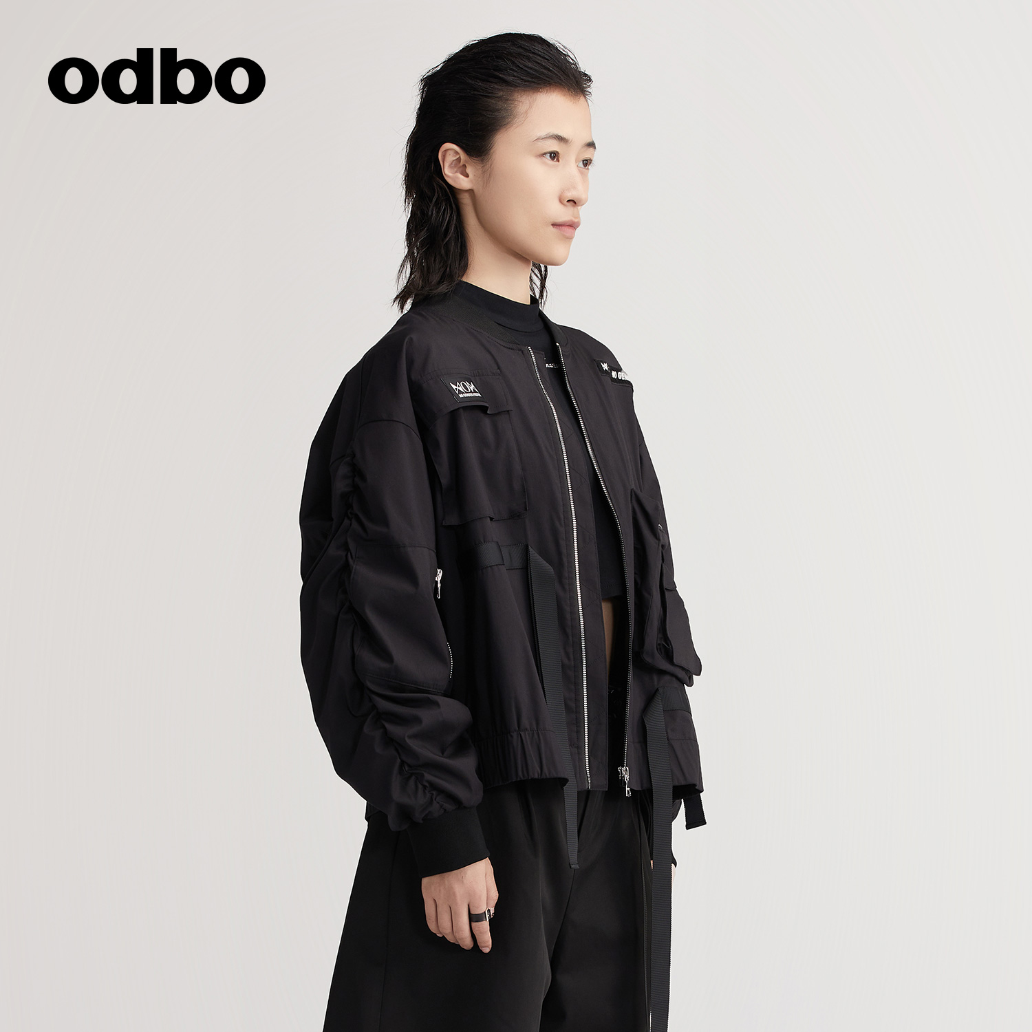 odbo/欧迪比欧原创设计时尚短外套女夏冬新款百搭棒球服夹克