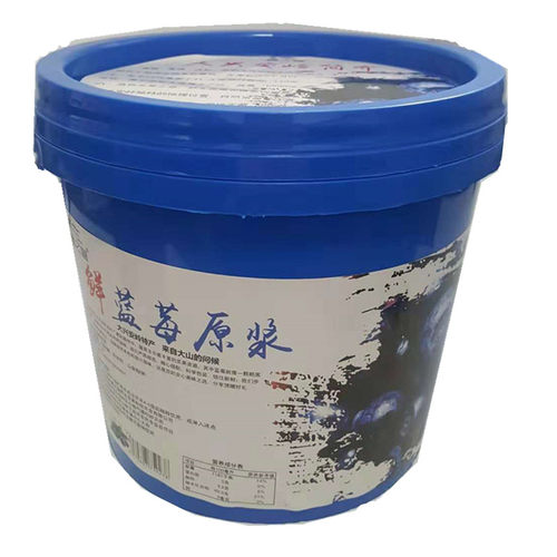 大兴安岭野生鲜蓝莓原浆须兑5-10倍水用汁饮料2升装4斤一桶新货 - 图3