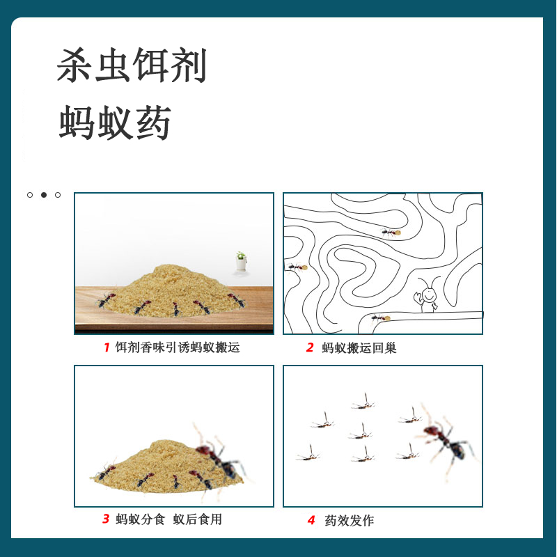 绿叶蚂蚁药杀虫灭蚁饵剂除杀蚂蚁杀虫剂家用室内外黄黑红火蚂蚁粉 - 图2