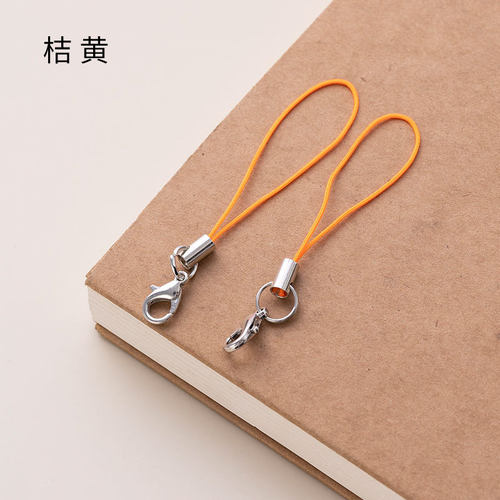 10条装diy饰品配件龙虾扣手机绳工艺品彩色小挂绳玩具吊绳挂件绳 - 图2