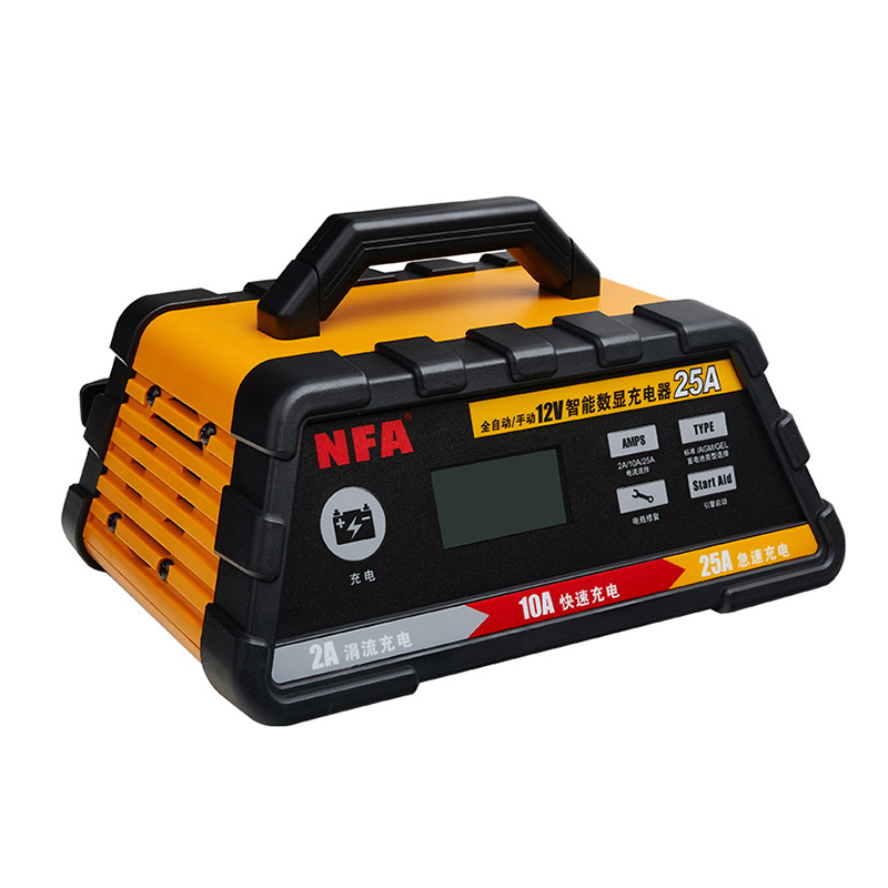 NFA纽福克斯汽车电瓶充电器12V 2/10/25A大功率蓄电池快速充电机