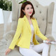 Spring new sleeved small suit women's coat Korean style slim ruffled small suit women's short candy-colored suit