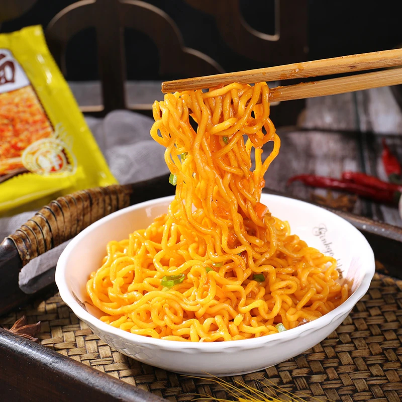 同福碗蟹黄拌面方便速食夜宵冲泡即食火鸡面袋装解馋饱腹干拌面 - 图2